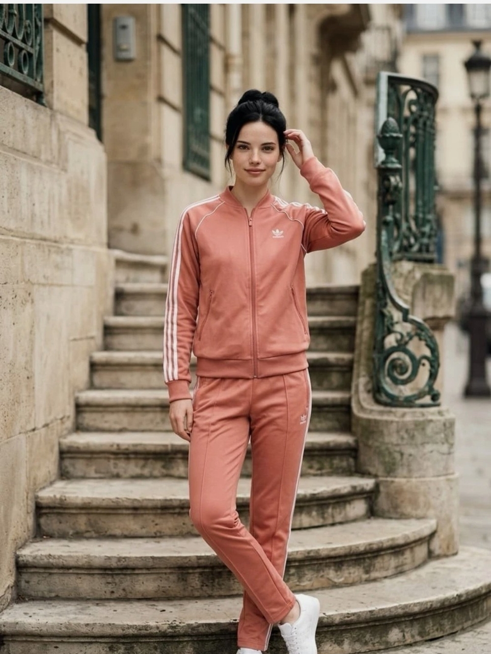 adidas Women's Pink Track Jacket & Pants Set